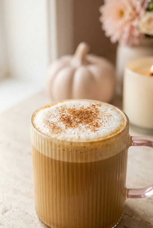 Refined Sugar-Free Pumpkin Spice Latte with Date Caramel