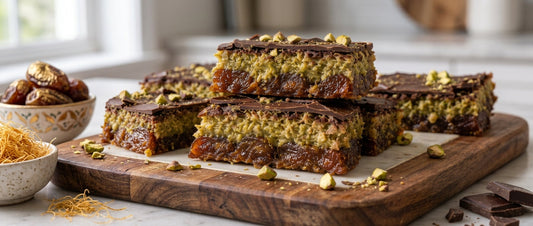 Healthy Dubai Chocolate Date Bark